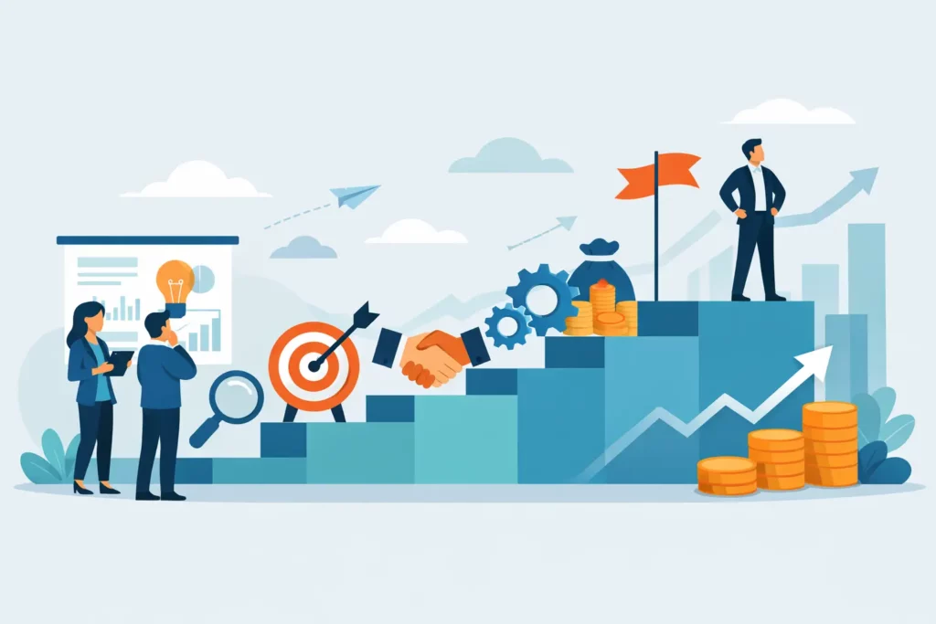 Stratégie acquisition PME rentable en 6 étapes